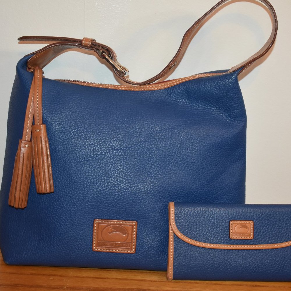 WEEKEND SALE! DOONEY & BOURKE Pebbled Leather Paige Sac Bag with Matching Wallet